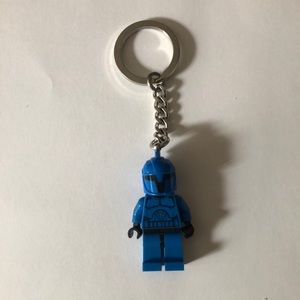 Blue Trooper Lego key chain